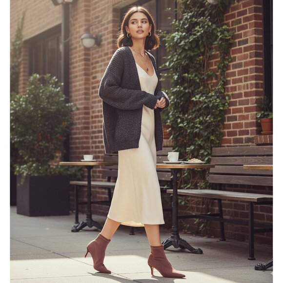 NIB Jaggar DECADENCE SOCK BOOT GRAPE - Picture 1 of 5